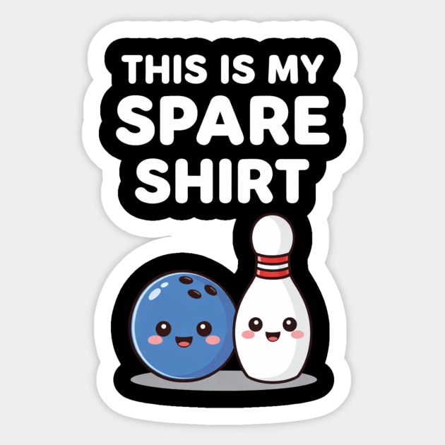This Is My Spare Shirt Bowling Lover Sticker by ArtistTee ⭐⭐⭐⭐⭐